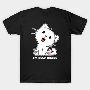 I'm Dead Inside Cute Kawaii Kitty Cat T-Shirt